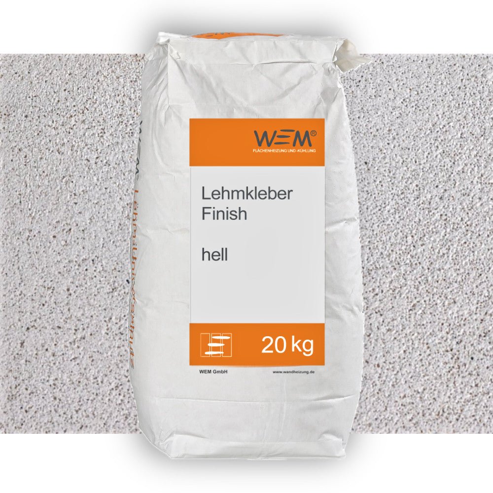 Naturbaustoffladen | Naturfarben Freiburg _ WEM Lehmkleber finish hell | Klebe - und Armierungsmörtel