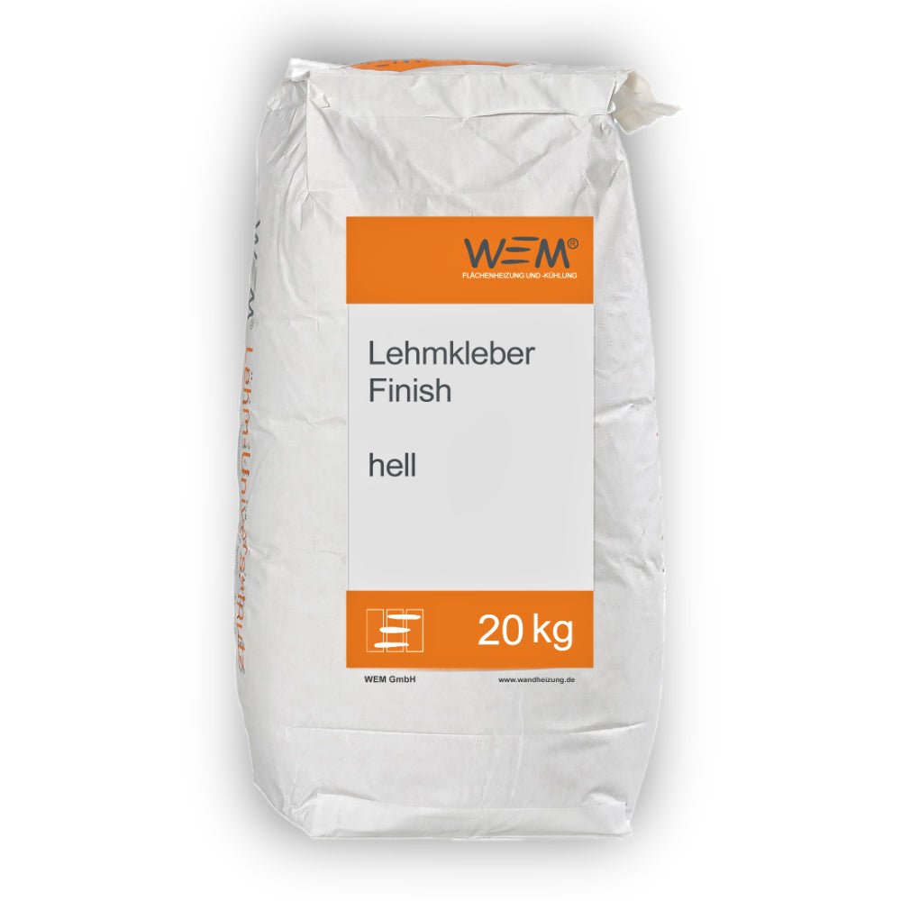 Naturbaustoffladen | Naturfarben Freiburg _ WEM Lehmkleber finish hell | Klebe - und Armierungsmörtel